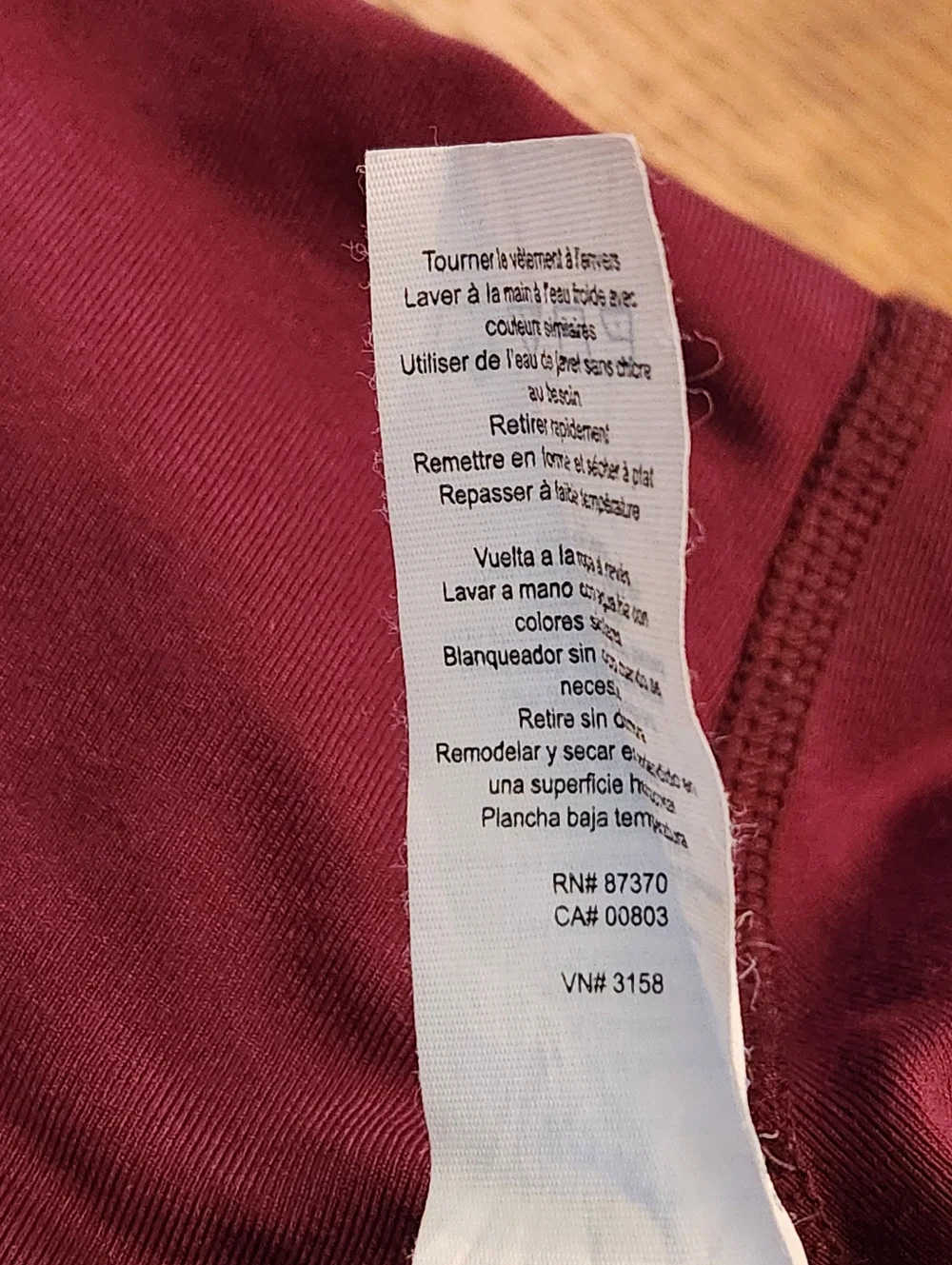 Alo High Waisted Mesh Panel Burgundy Cropped Leggings Size Medium